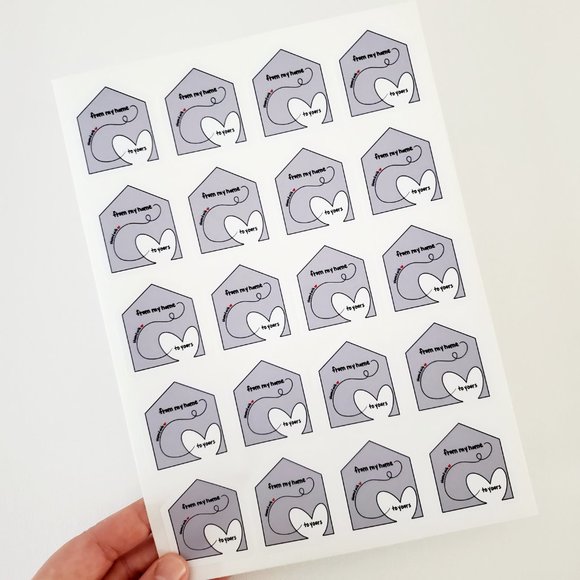 LB065 STICKERS Custom Poshmark Stickers Shipped with Love Shipping Supplies Mail - Picture 3 of 9